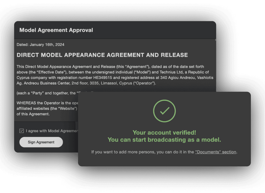 Streamer Agreement